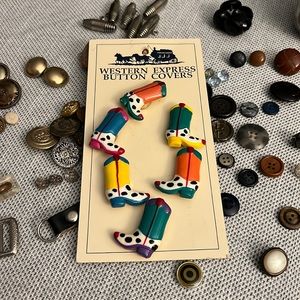 Vintage boot button covers